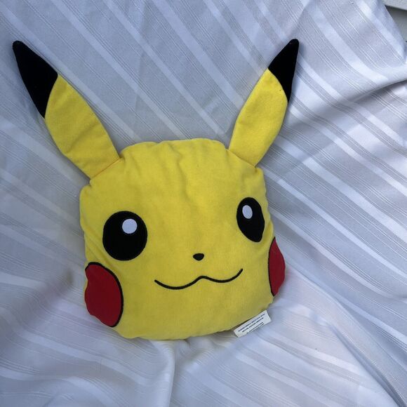 POKÉMON Pikachu Soft Plush Decorative Cute Throw Pillow Decor, 13” - Picture 4 of 7